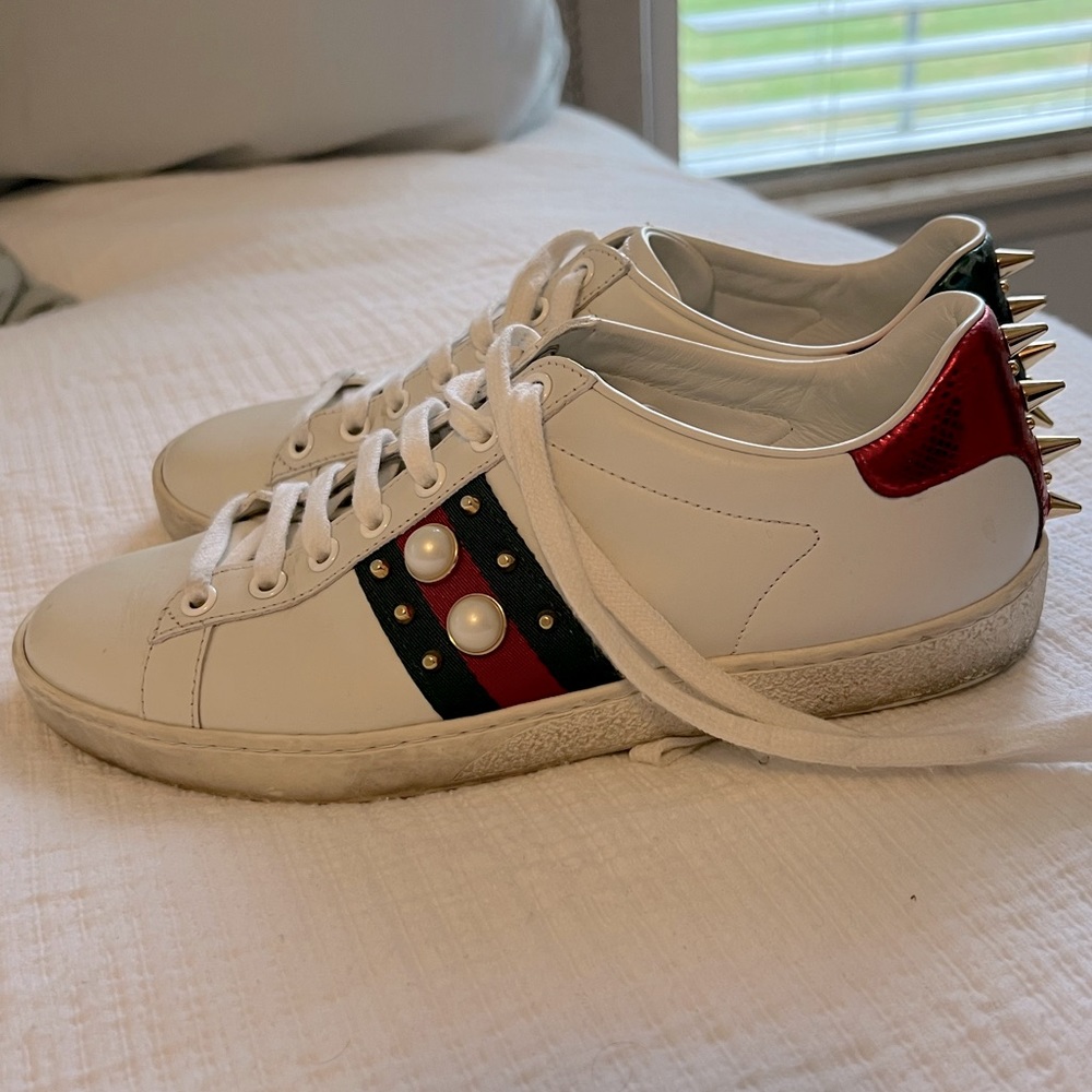 Gucci Ace studded leather sneaker